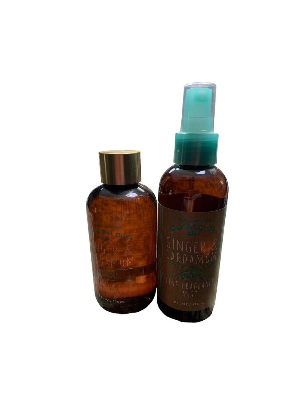 Bath & Body Works Ginger & Cardamom Natural Ginger Body Oil 6 fl.oz. Mist Set